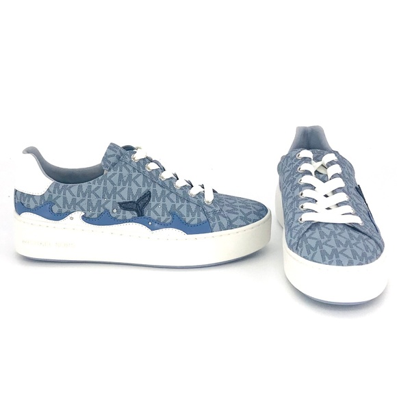 Michael Kors Poppy Lace Up Sneaker Size 6.5 US - Picture 1 of 8